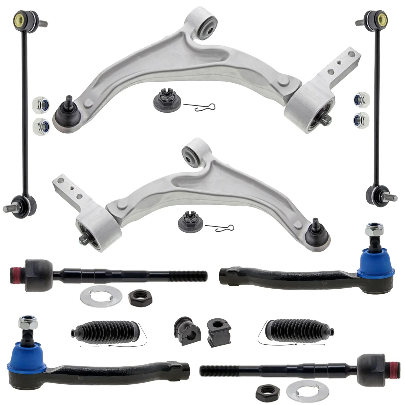 Front Lower Ball Joints And Control Arms Tie Rods For Honda Pilot 2009 2012 2015