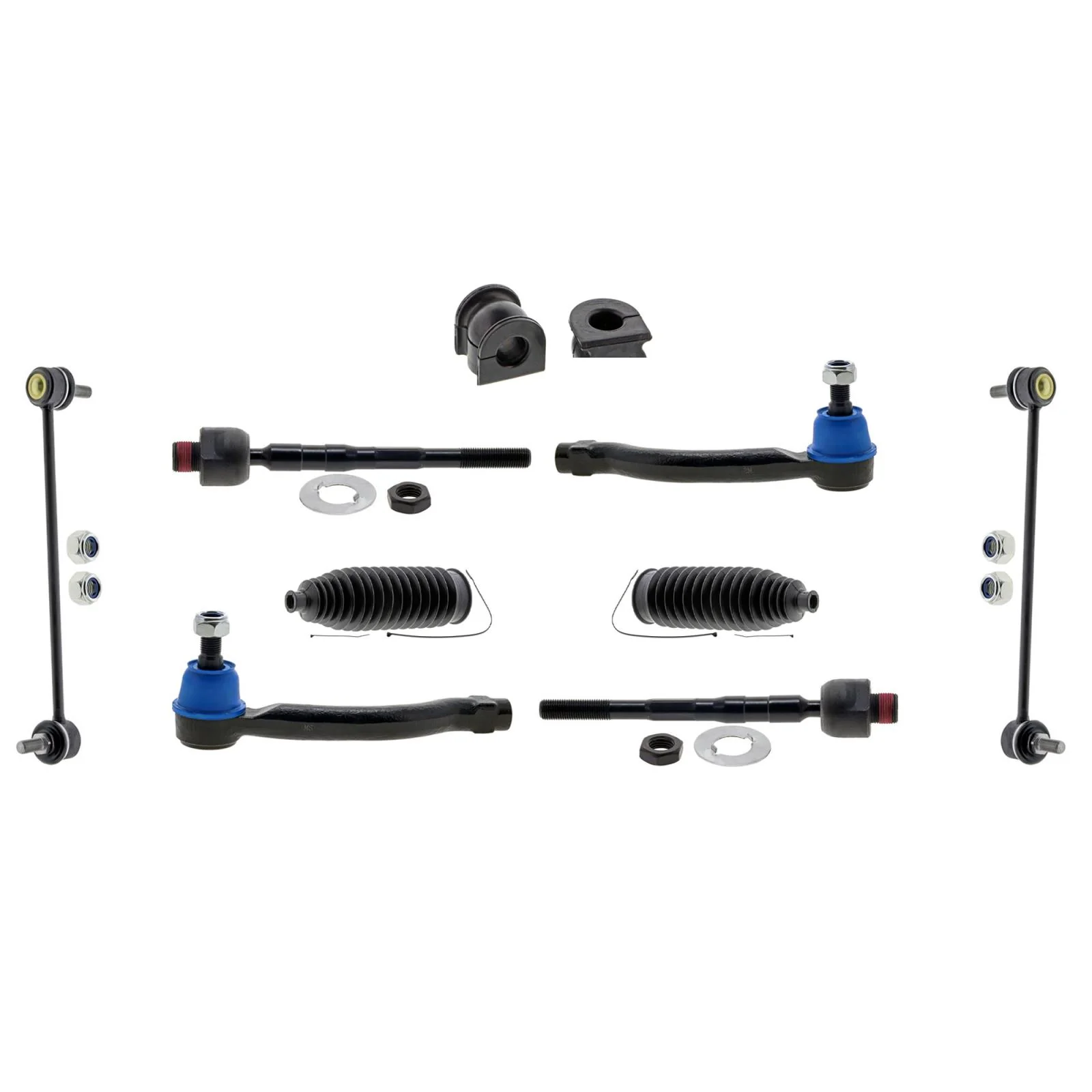 Front Lower Ball Joints And Control Arms Tie Rods For Honda Pilot 2009 2012 2015 - Image 3