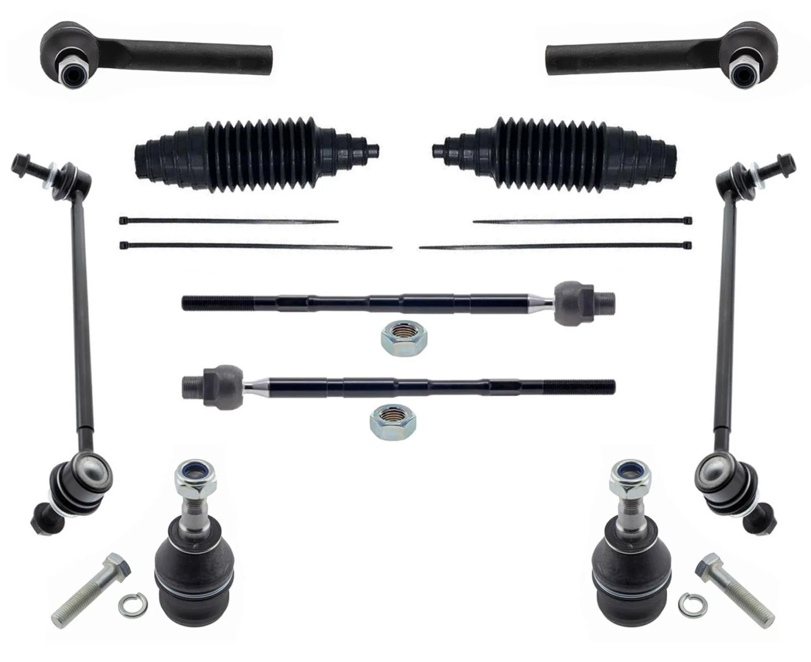 Front Lower Ball Joints Tie Rods & Links For Subaru Outback 2020-2023
