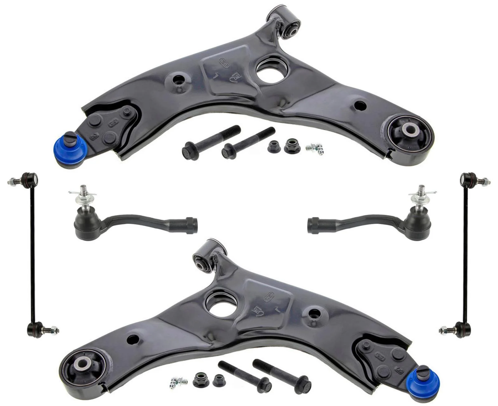 Front Lower Control Arm W/ Ball Joints Tie Rods & Links For Kia Telluride 20-23
