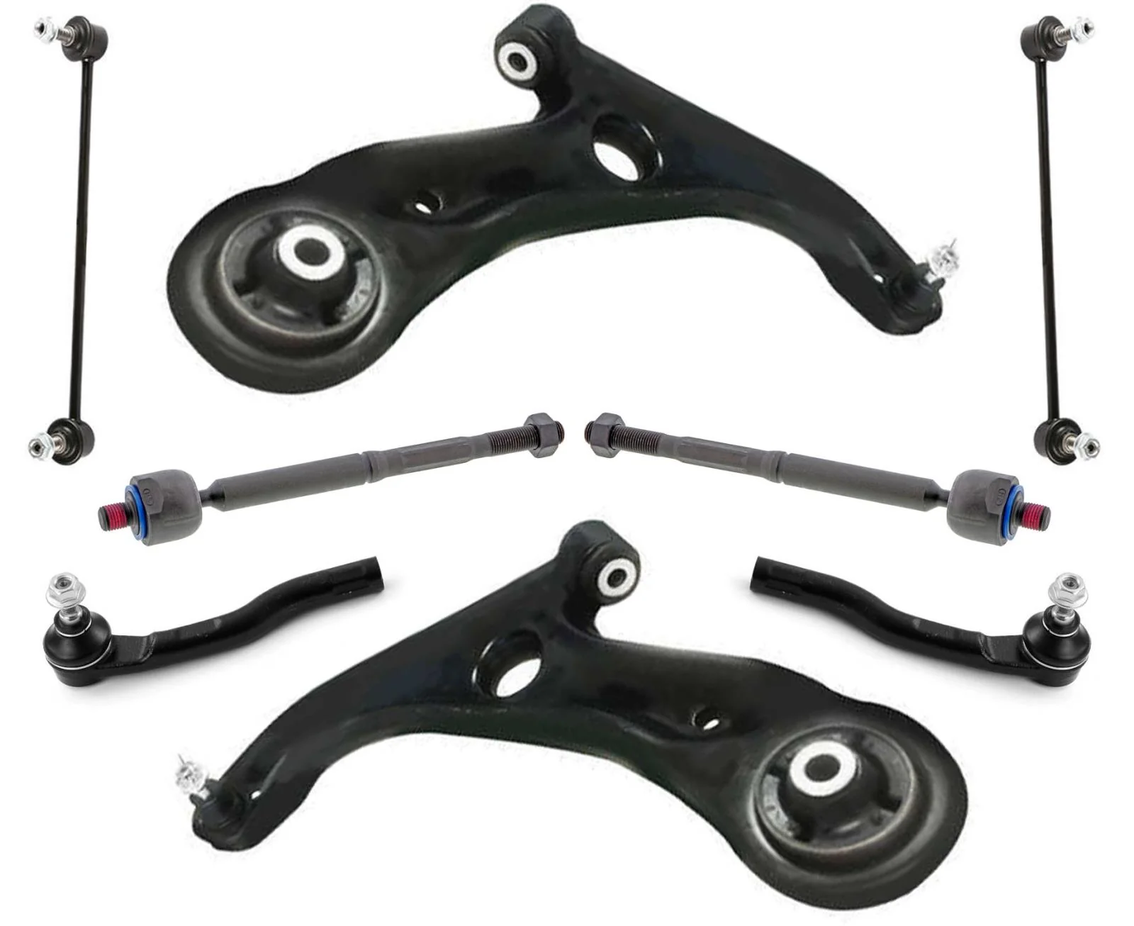 Front Lower Control Arms Ball Joint Tie Rods & Links For Honda FIt 2015-2020