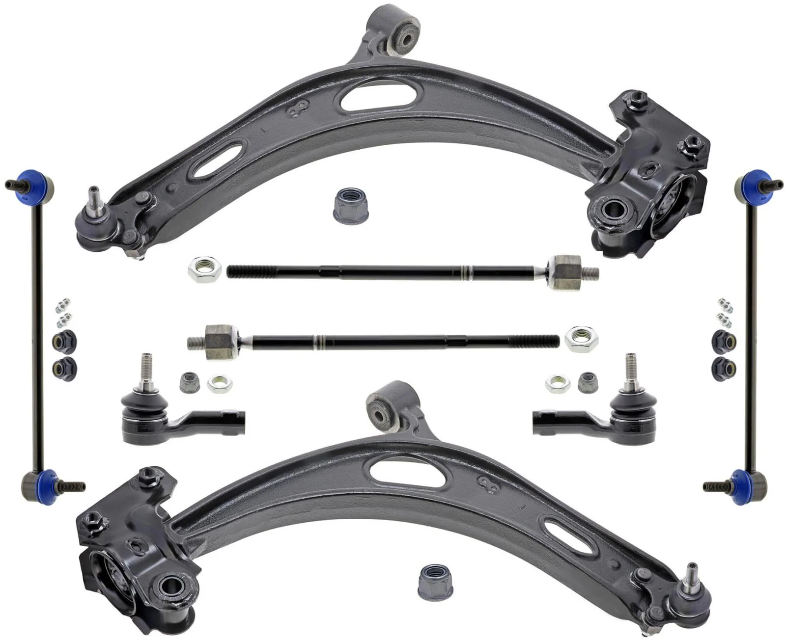 Front Lower Control Arms Ball Joint Tie Rods Links For Volkswagen Atlas 2018-22