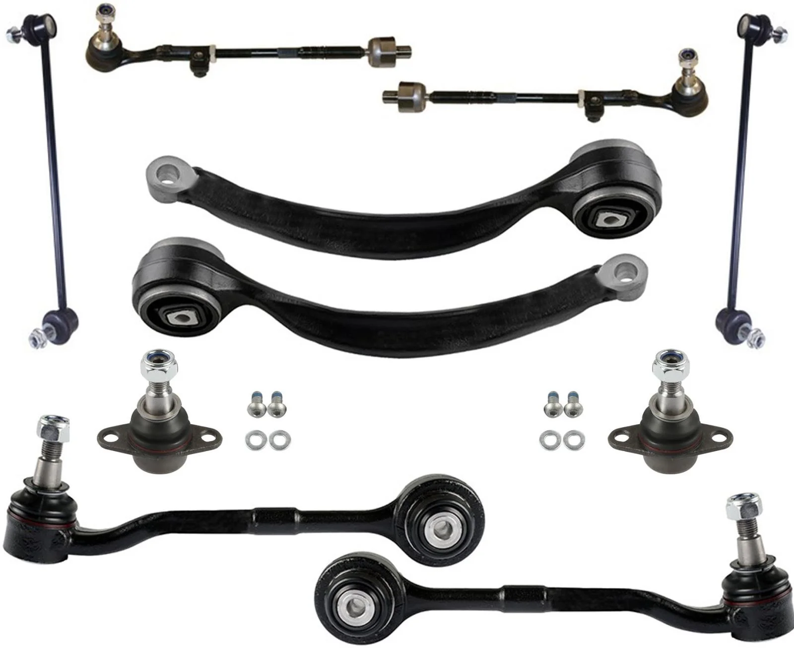 Front Lower Control Arms Ball Joints Tie Rods & Links For BMW X1 2013-2015