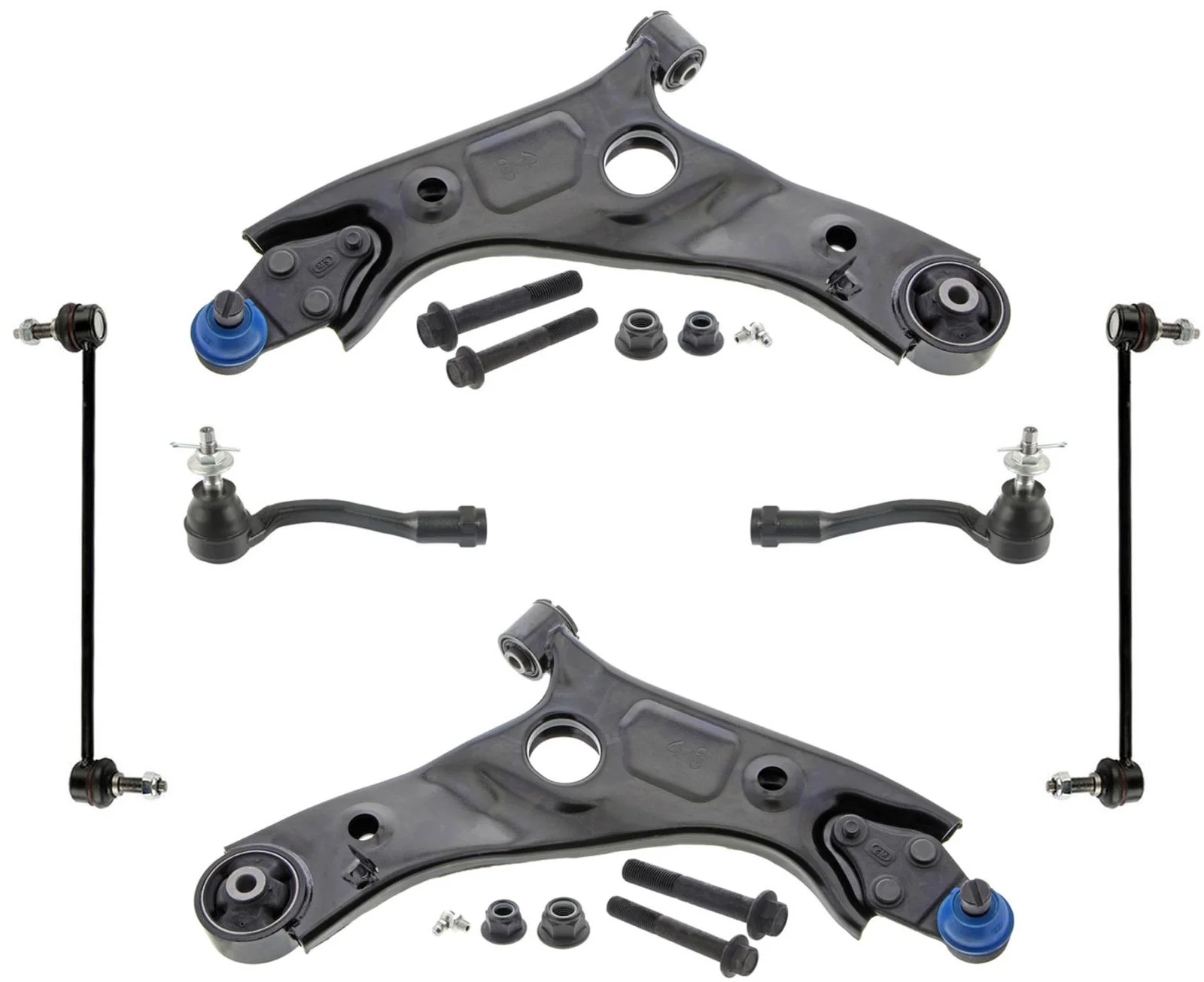 Front Lower Control Arms Ball Joints Tie Rods & Links For Santa Fe 2019-2020