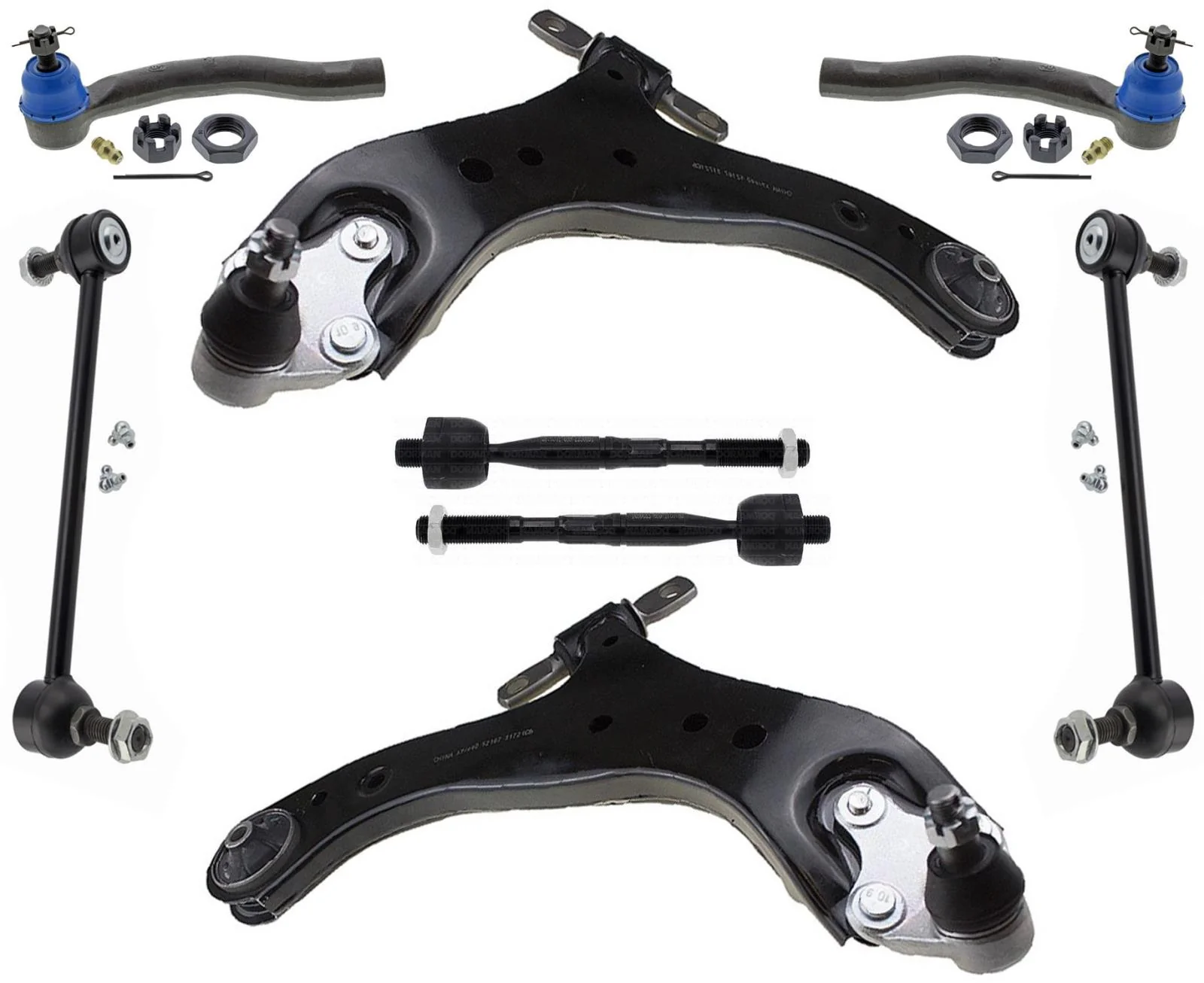 Front Lower Control Arms Ball Joints Tie Rods & Links For Toyota Camry 2018-23