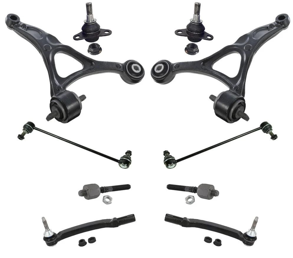 Front Lower Control Arms Ball Joints Tie Rods & Sway Links for Volvo XC90 03-09