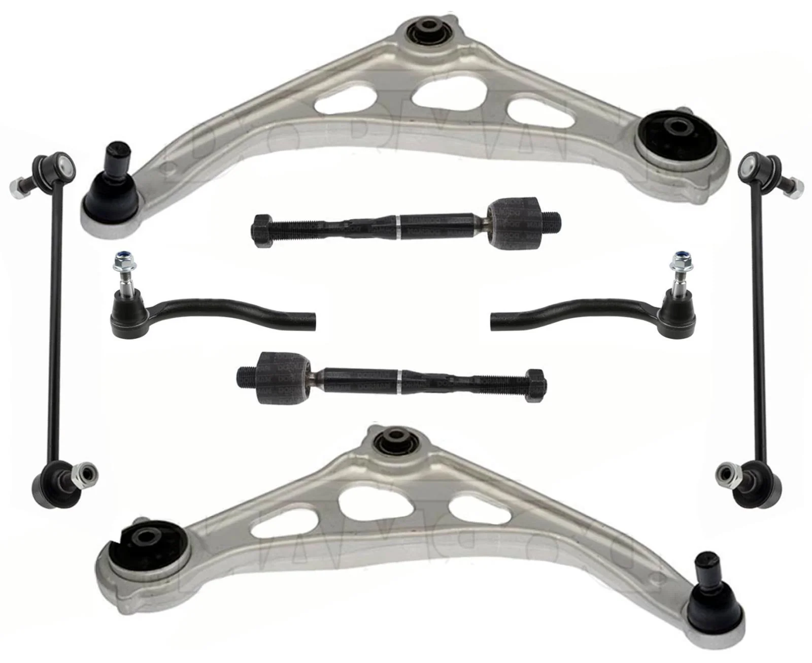Front Lower Control Arms Inner Outer Tie Rod & Links For Nissan Altima 19-2024
