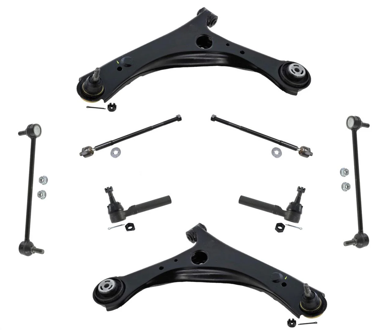 Front Lower Control Arms Tie Rods & Links for Dodge Grand Caravan 11-19