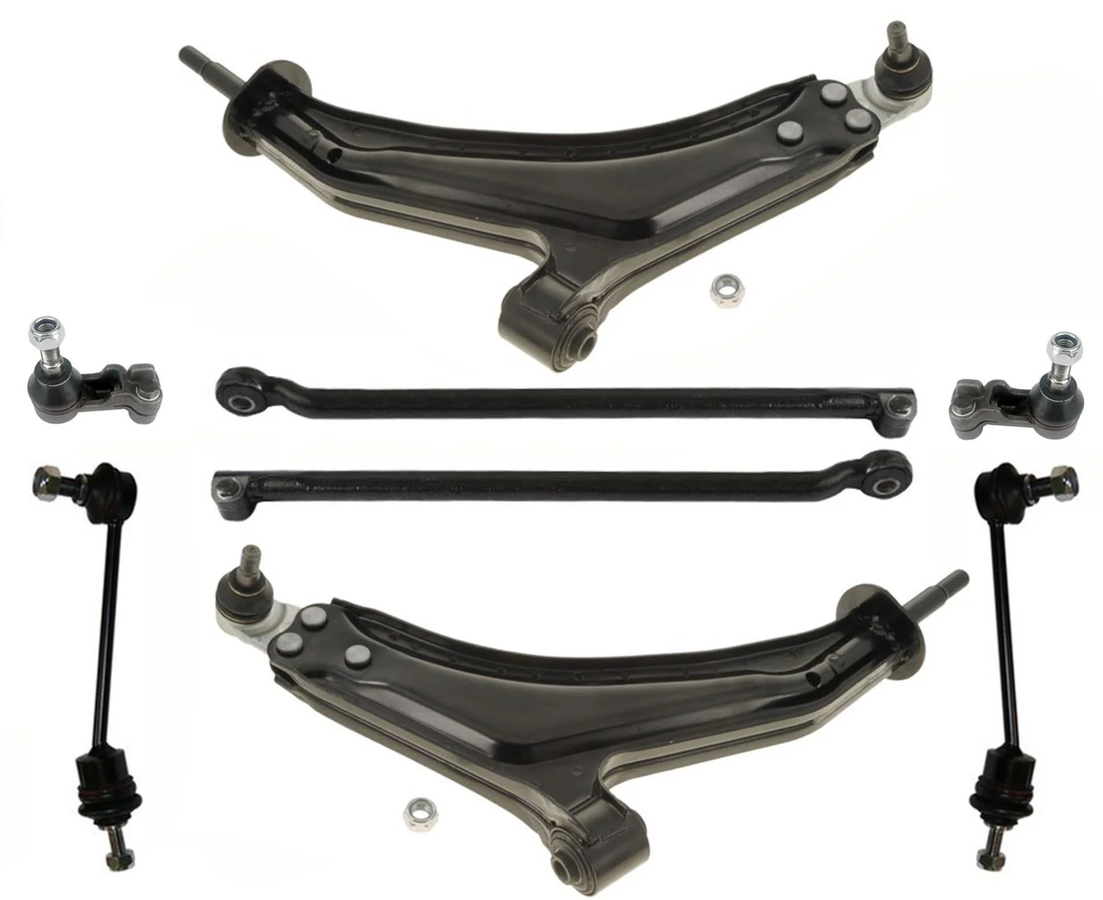 Front Lower Control Arms Tie Rods Links For Land Rover Freelander 2002-2005