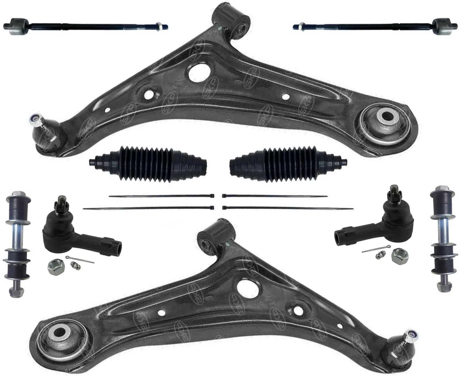 Front Lower Control Arms Tie Rods & Links For Mitsubishi Mirage 2014 2022 2023