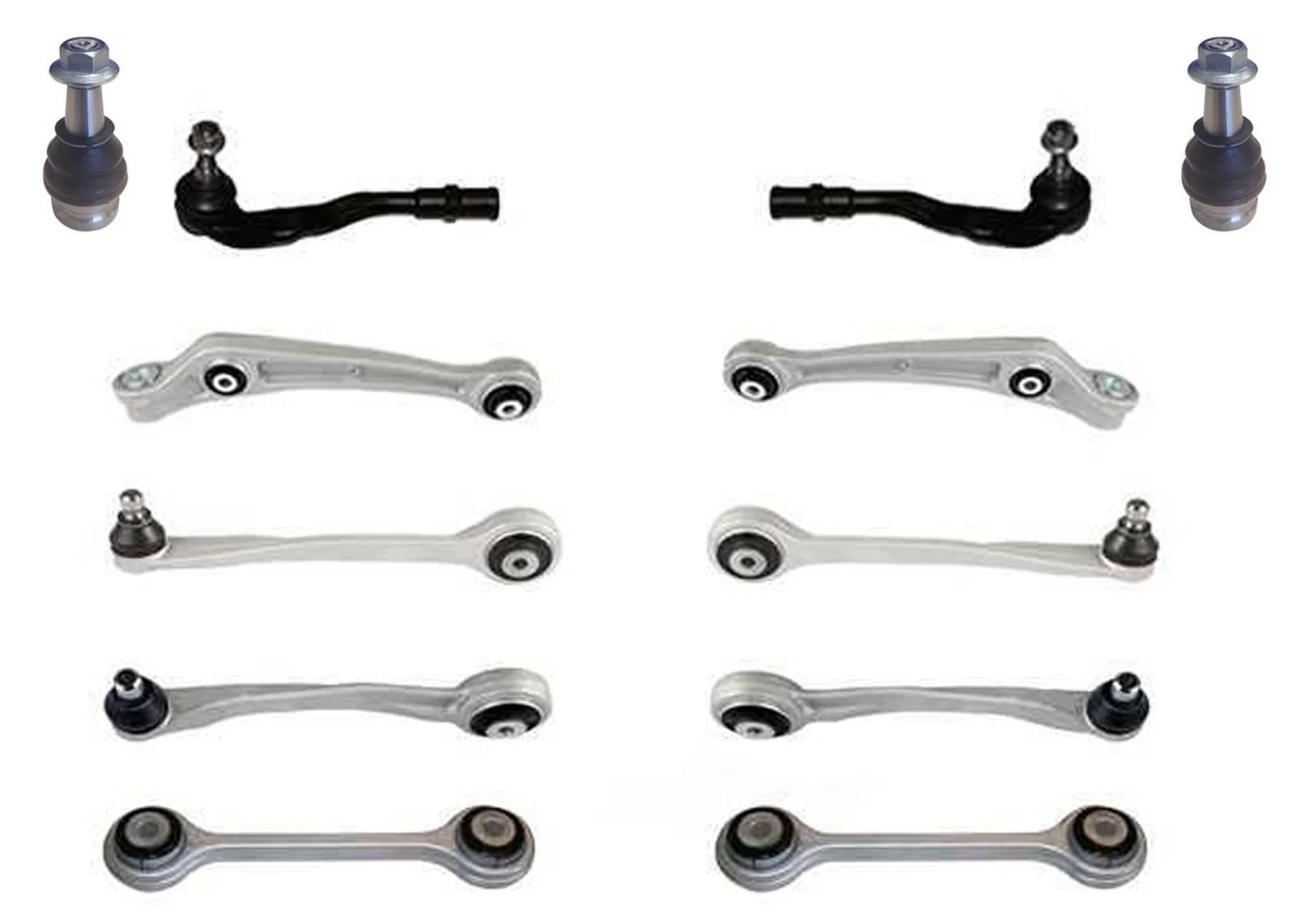 Front Lower & Upper Control Arms Ball Joints for Audi A4 Quattro 2013 2014