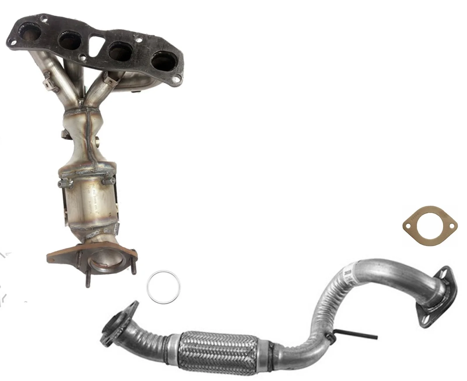 Front Manifold Converter & Flex Pipe For Nissan Rogue 08-13 All Wheel Drive