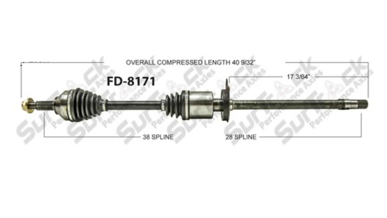 Front CV Drive Axle Shaft Five Hundred Montego FWD F21 Only Passenger Side
