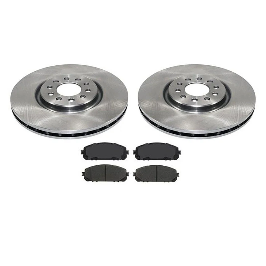 Front Pads & Rotors 14-21 for Jeep Cherokee With 330MM 13 Inch Rotors & 2 Piston