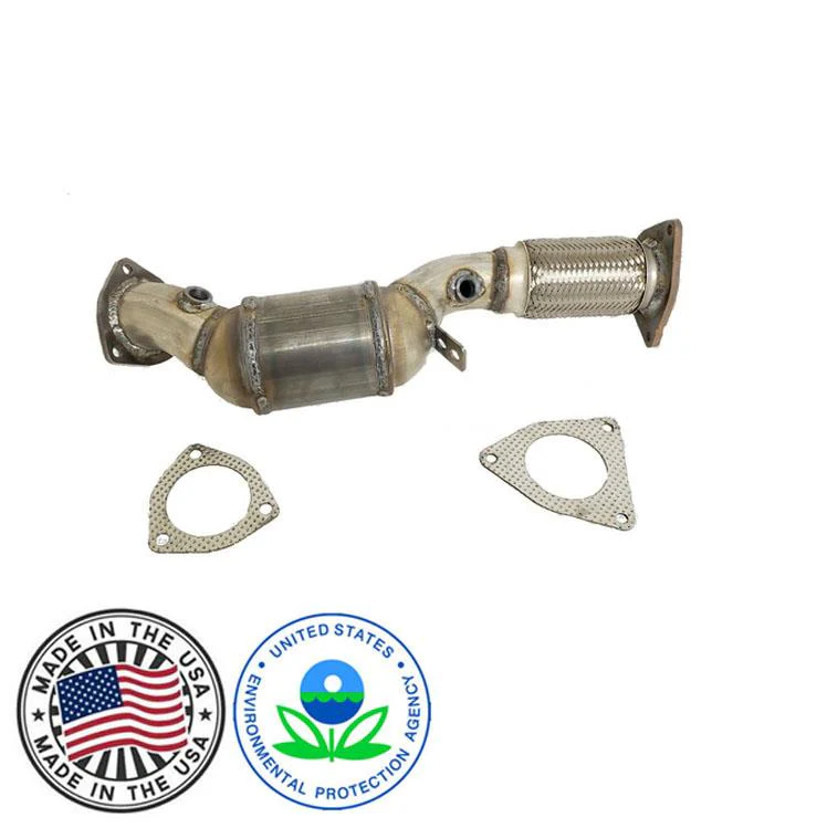 Front Passenger Flex Pipe Catalytic Converter for Audi Q7 4.2L Gasoline 07-10