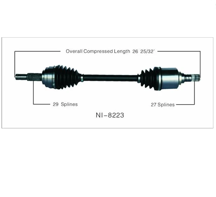 Front Passenger Side Axle for Nissan ALTIMA & SENTRA 07-12 ROGUE 08-12 2.5L A/T