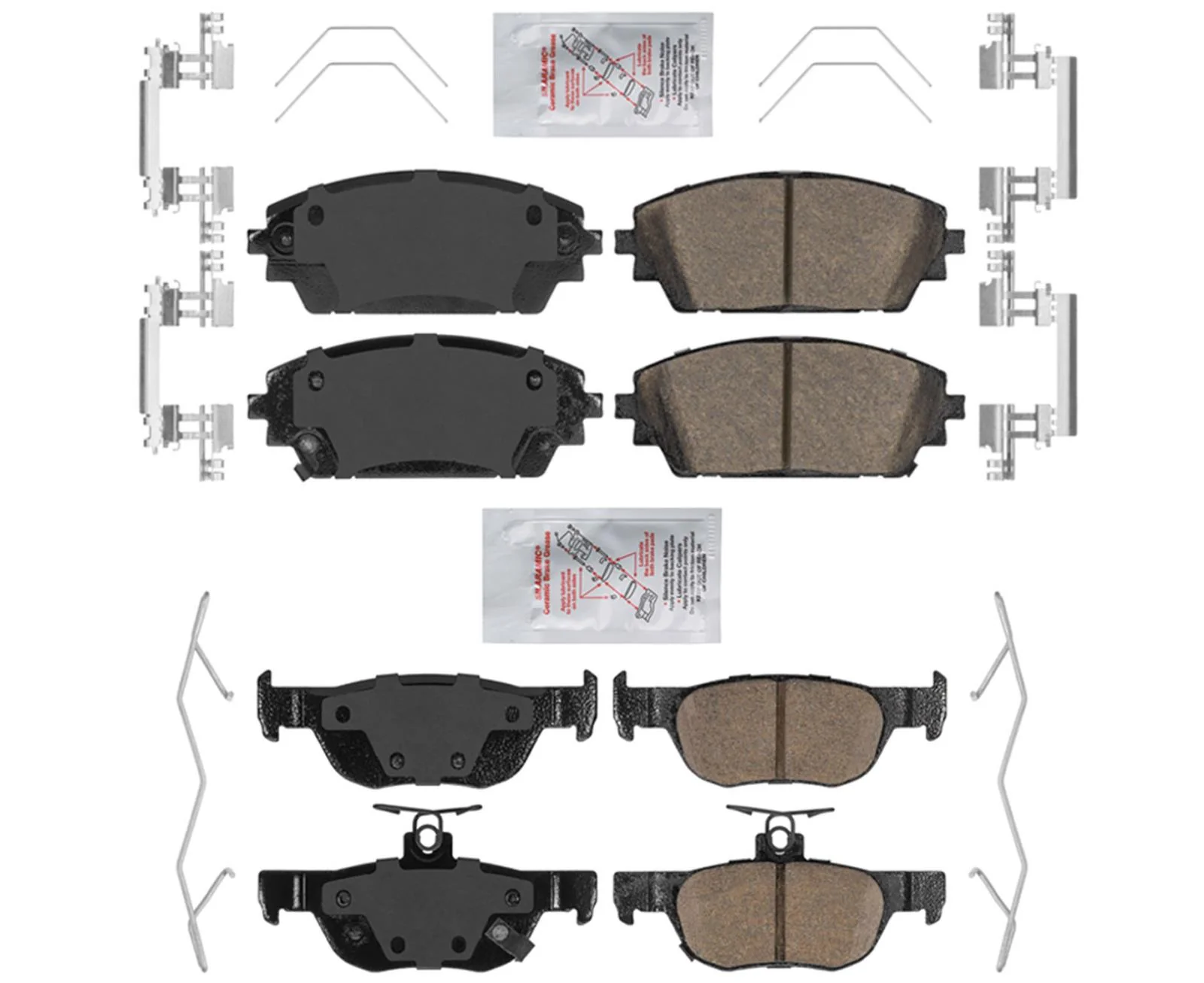 Front & Rear AmeriPro Ceramic Disc Brake Pads for Mazda 3 19-22 Built in Japan