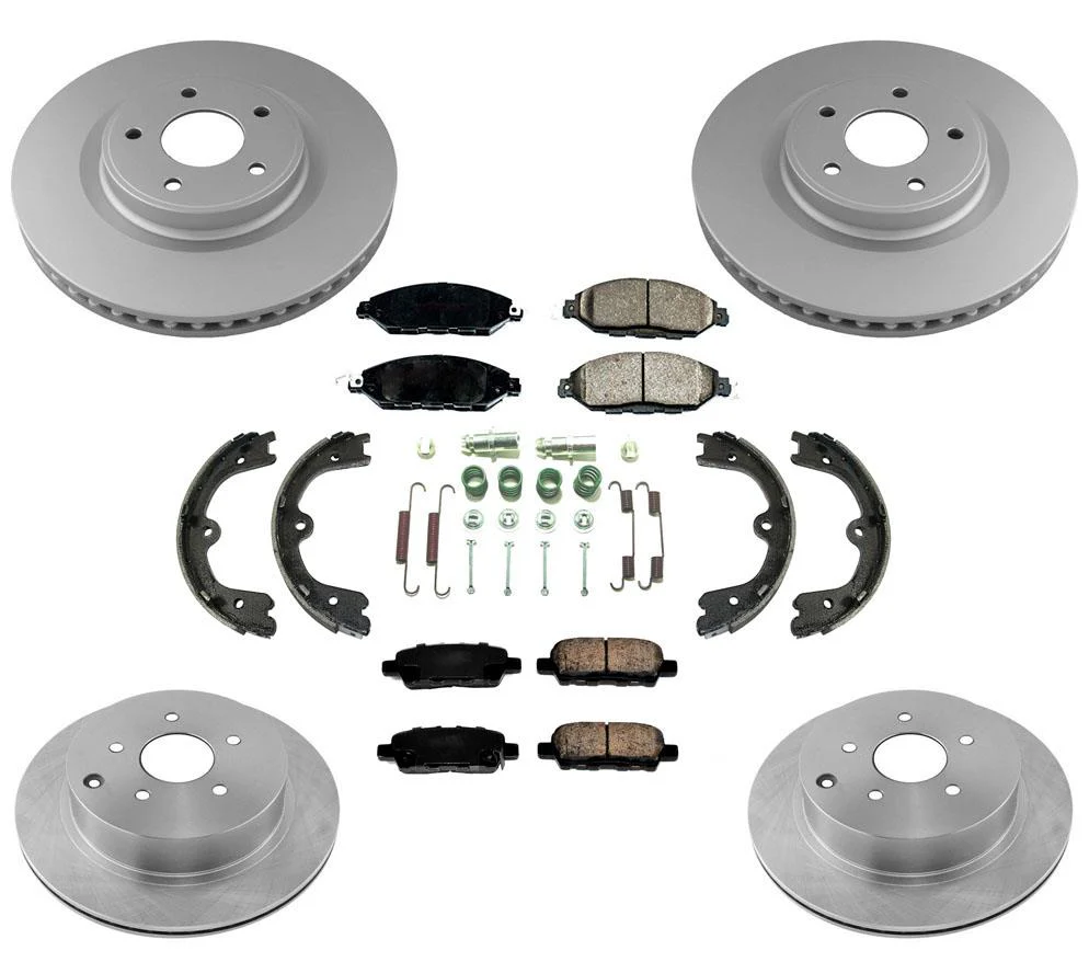 Front Rear Brake Rotors & Ceramic Brake Pads for Infiniti Q50 14-19 8pc Kit