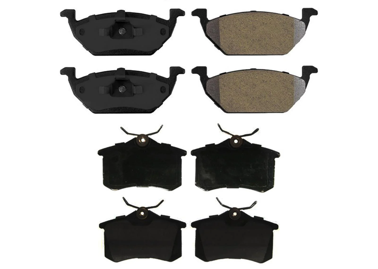 Front & Rear Brake Rotors & EPS Brake Pads For Jetta S 2011 2012 2013 2014 2017 - Image 2