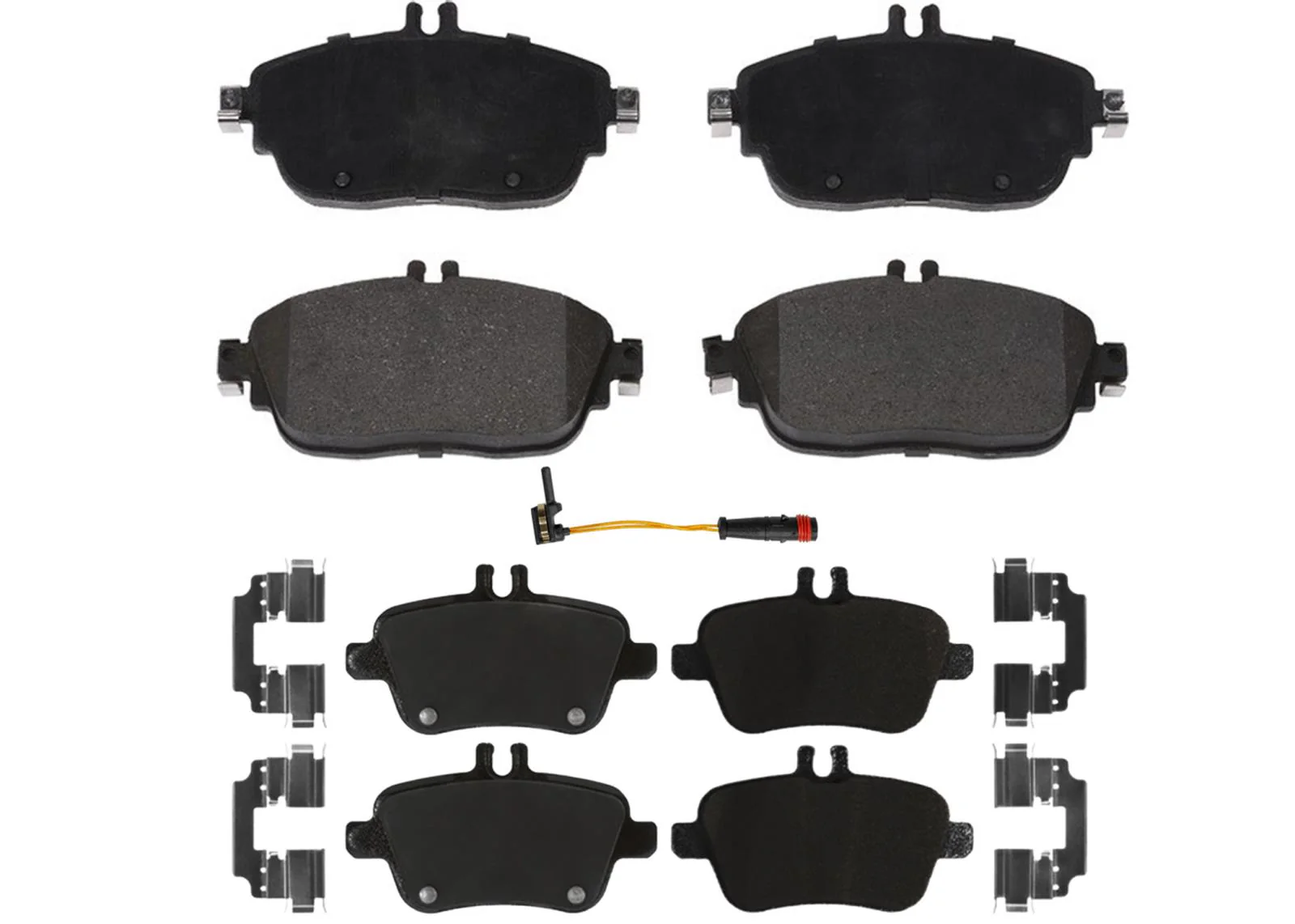 Front & Rear Carbon Coated Brake Rotors & EPS Brake Pads For CLA250 2014-2019 - Image 2