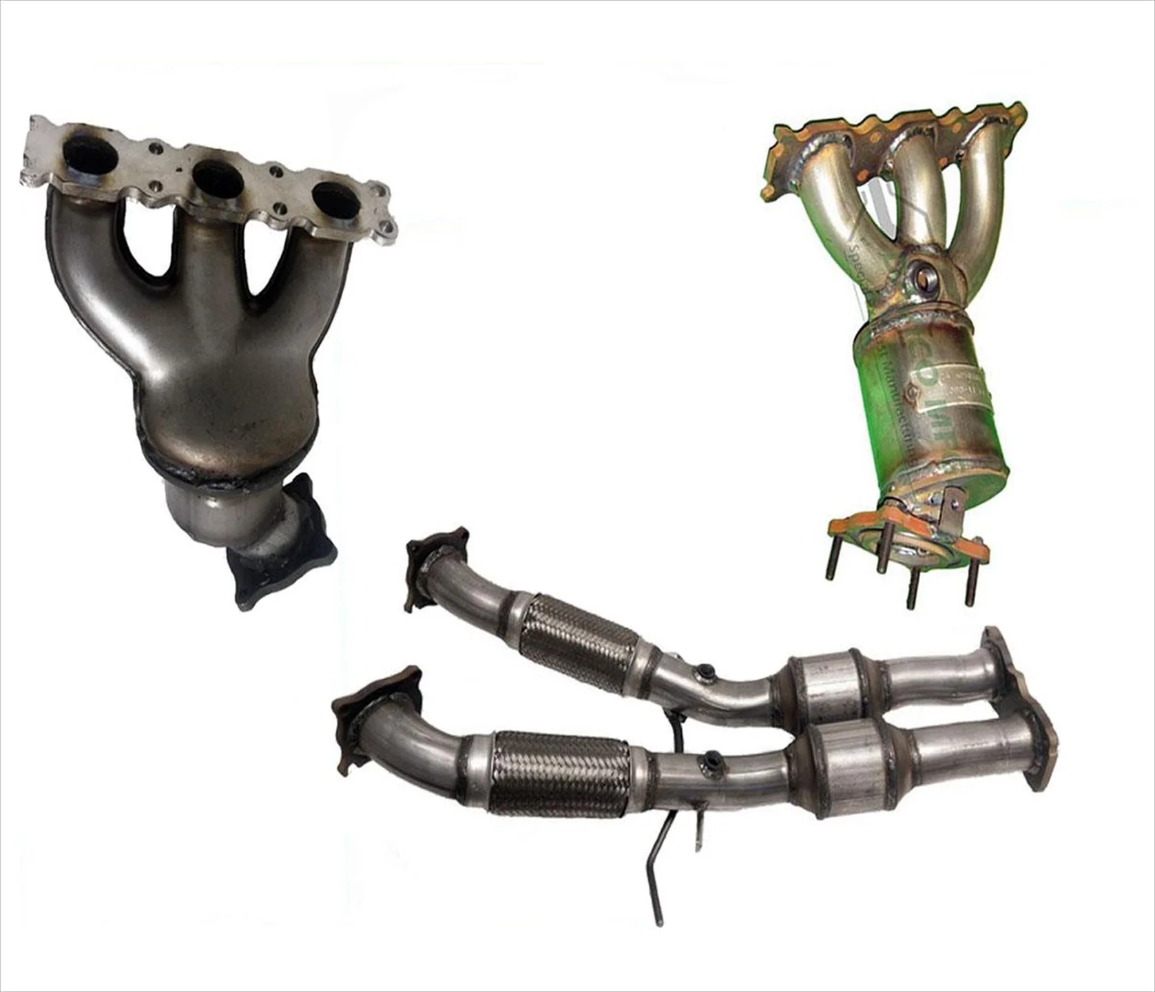 Front & Rear Catalytic Converter for Volvo S80 3.2L 07-10 Front Wheel Drive