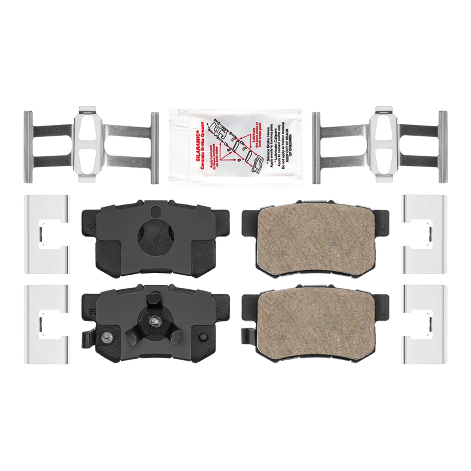 Front & Rear Ceramic Brake Pads & Coated Rotors FOR 2007-2016 HONDA CR-V & RDX - Image 4