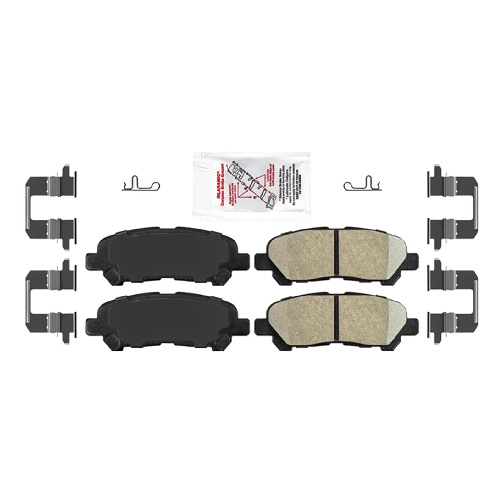 Front & Rear Ceramic Brake Pads & Coated Rotors For 2008-2013 Toyota Highlander - Image 5