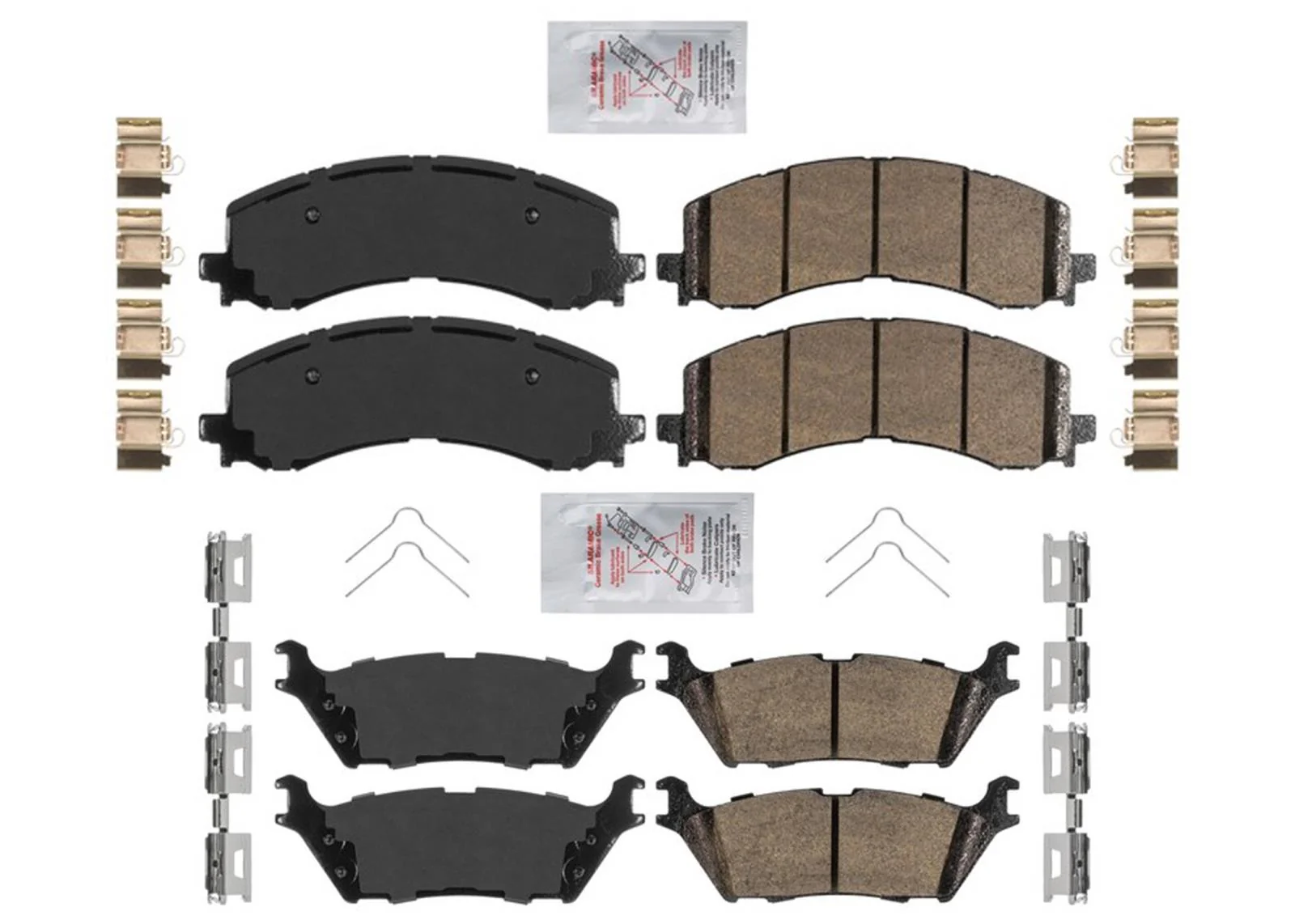 Front & Rear Ceramic Disc Brake Pad Set for Ford Expedition 2022 2023 2024