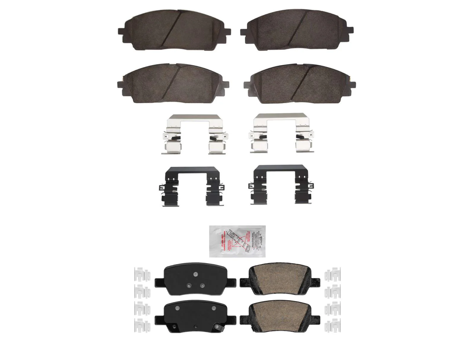 Front Rear Ceramic Disc Brake Pads for KIA Carnival 2022 2023 2024 2025