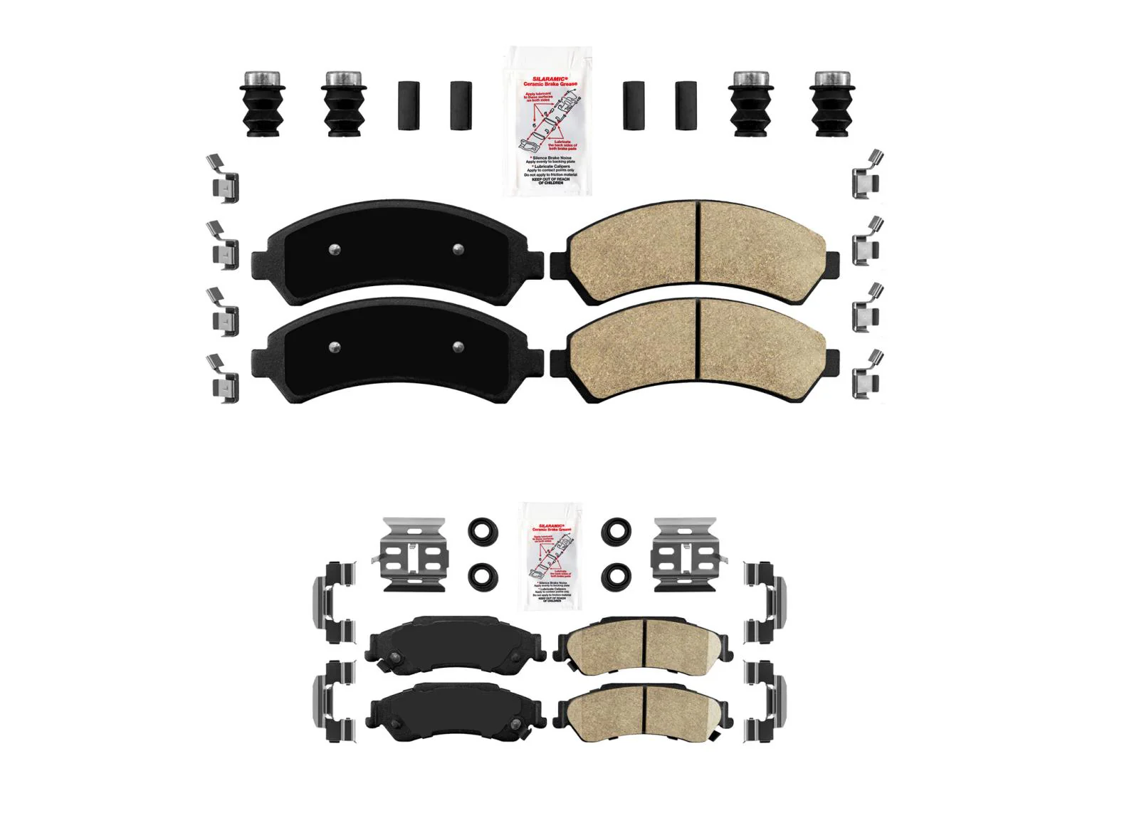 Front Rear Ceramic Disc Brake Pads Parking Shoe for Chevrolet Blazer 1998-2005 - Image 2