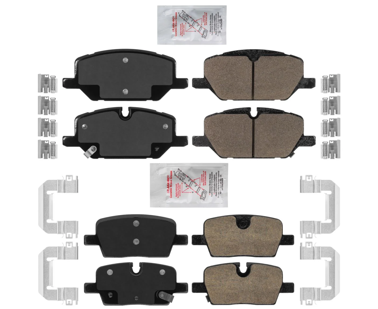 Front & Rear Ceramic Disc Brake Pads Set for Cadillac CT5 2020 2021 2022 2023