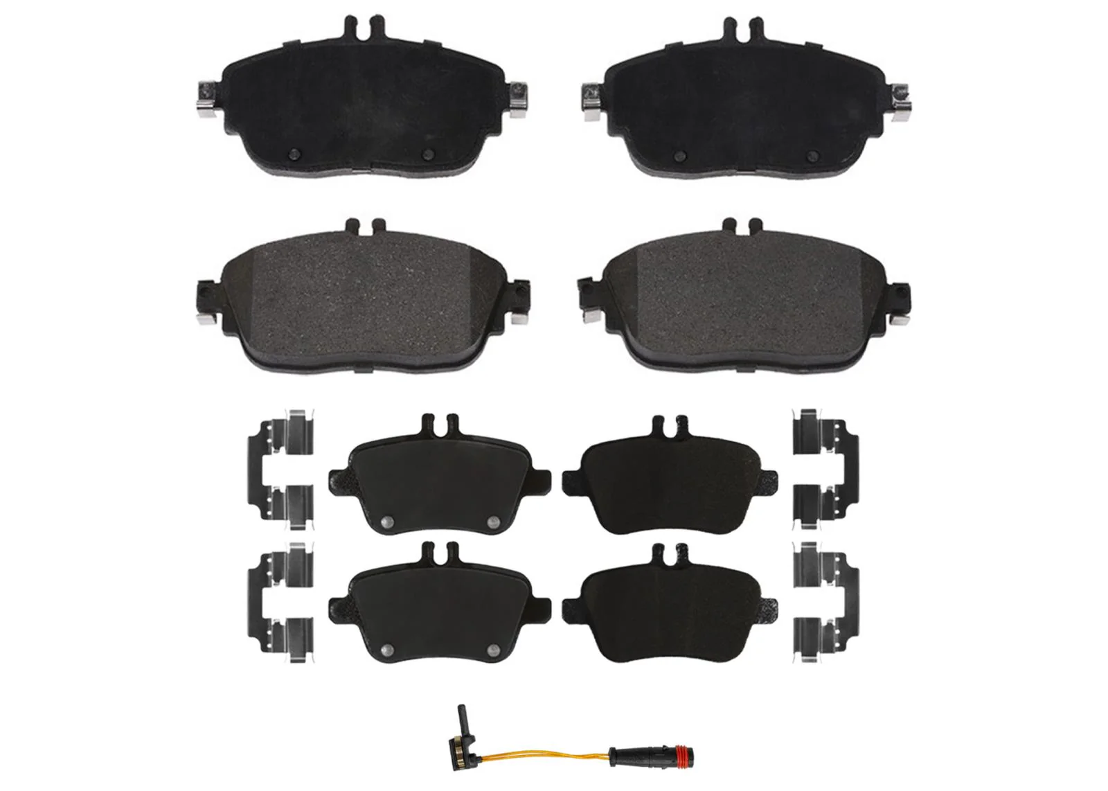 Front & Rear Coated Brake Rotors & EPS Brake Pads For B Electric Drive 14-15 - Image 3
