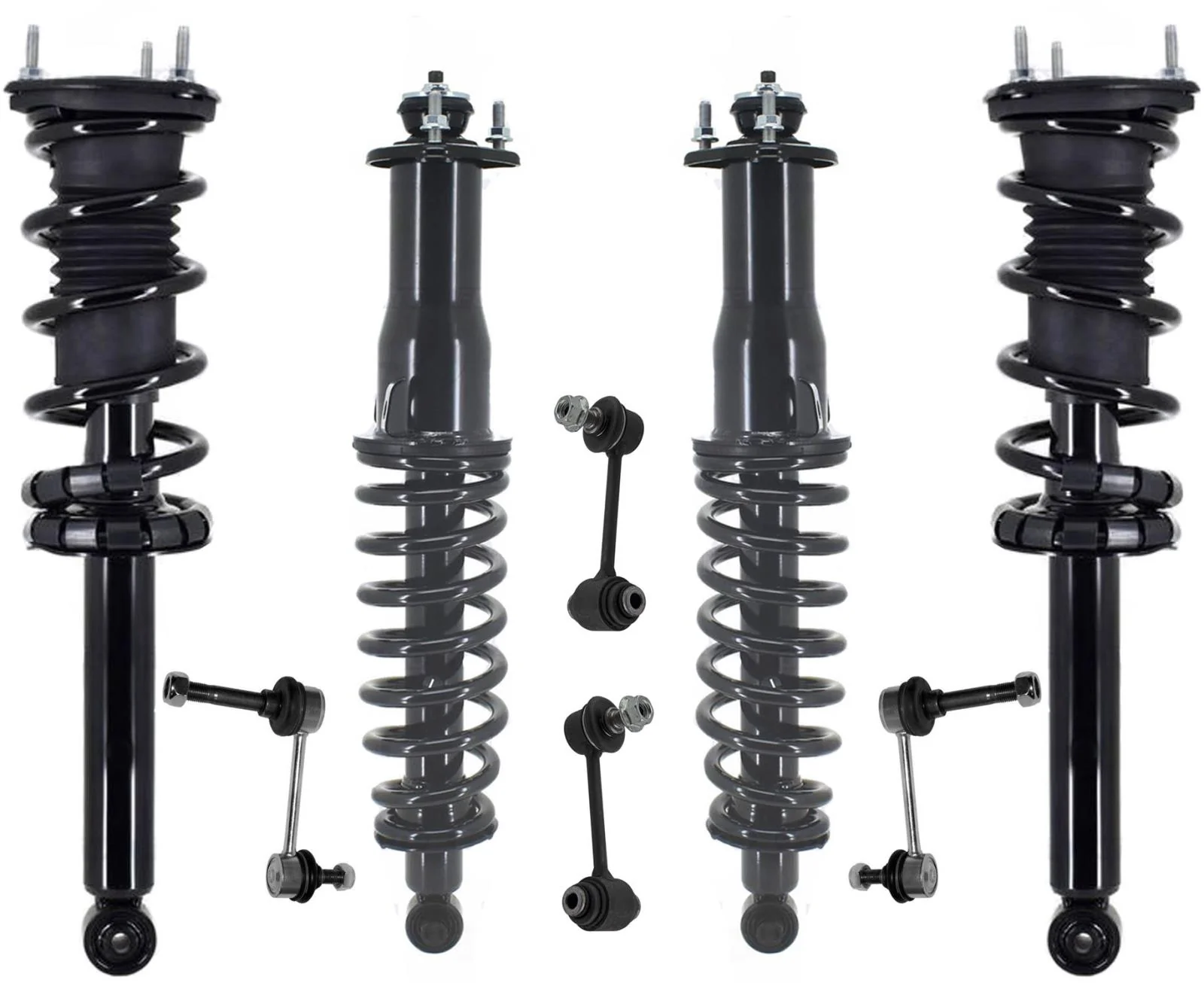 Front & Rear Complete Struts & Sway Bar Links For Lexus IS300 2002-2005 Wagon
