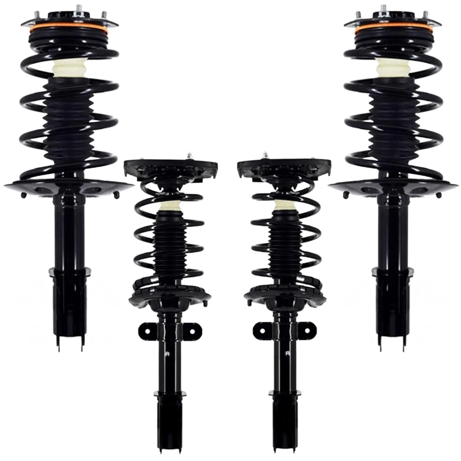 Front Rear Complete Struts W/ Coil Spring for Chevrolet Impala 2004 2005 16" Rim