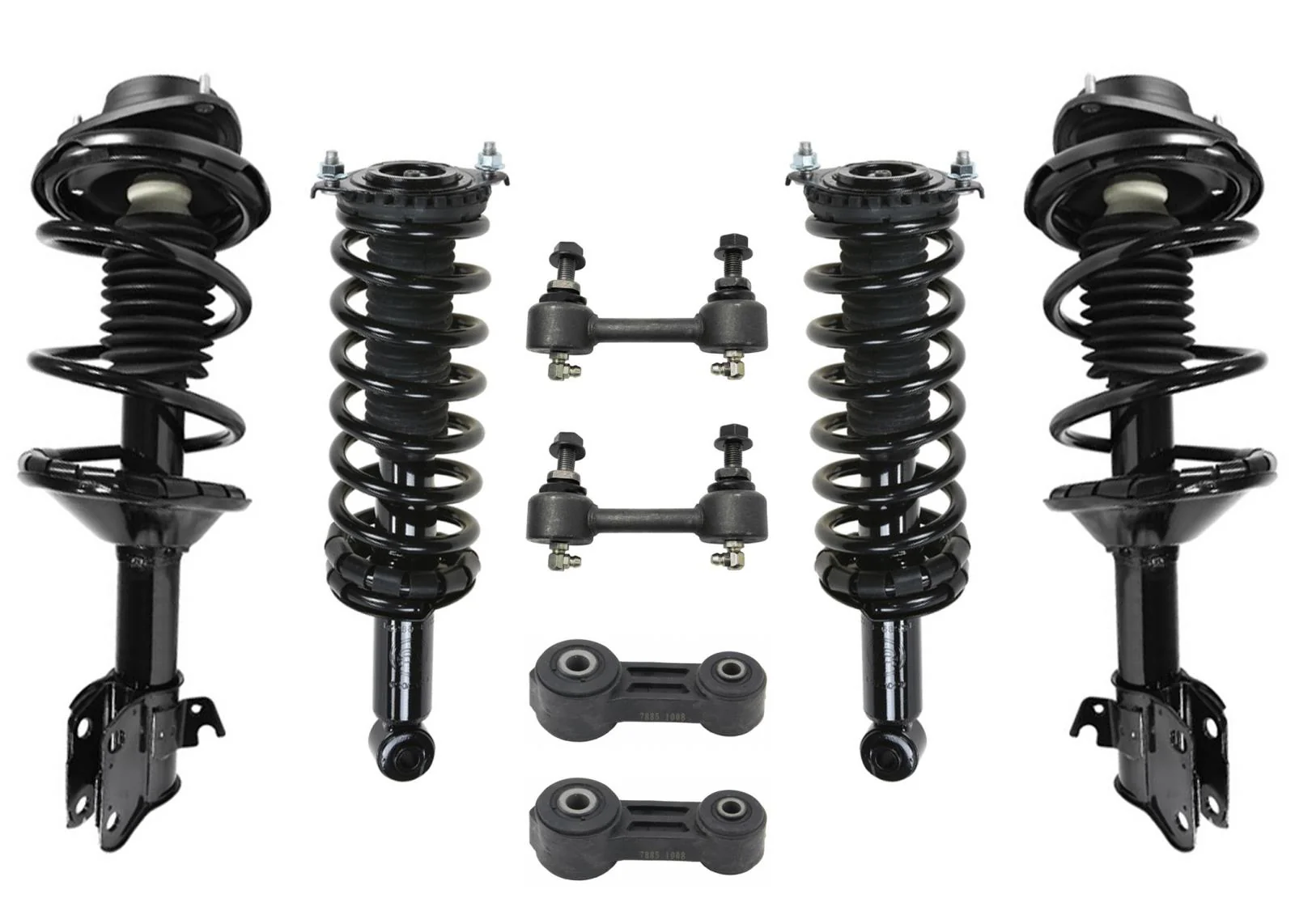 Front & Rear Complete Struts W/ Coil Spring for Subaru Legacy Wagon 2000-2004