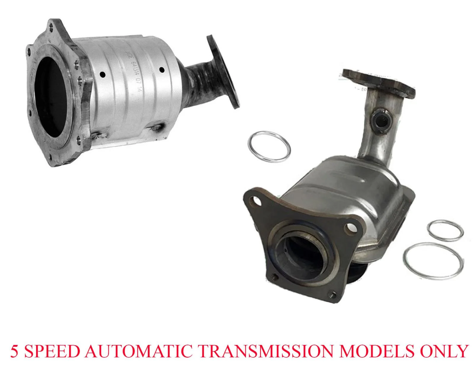 Front & Rear Converter for Nissan Quest 04-09 5 Speed Automatic Transmission