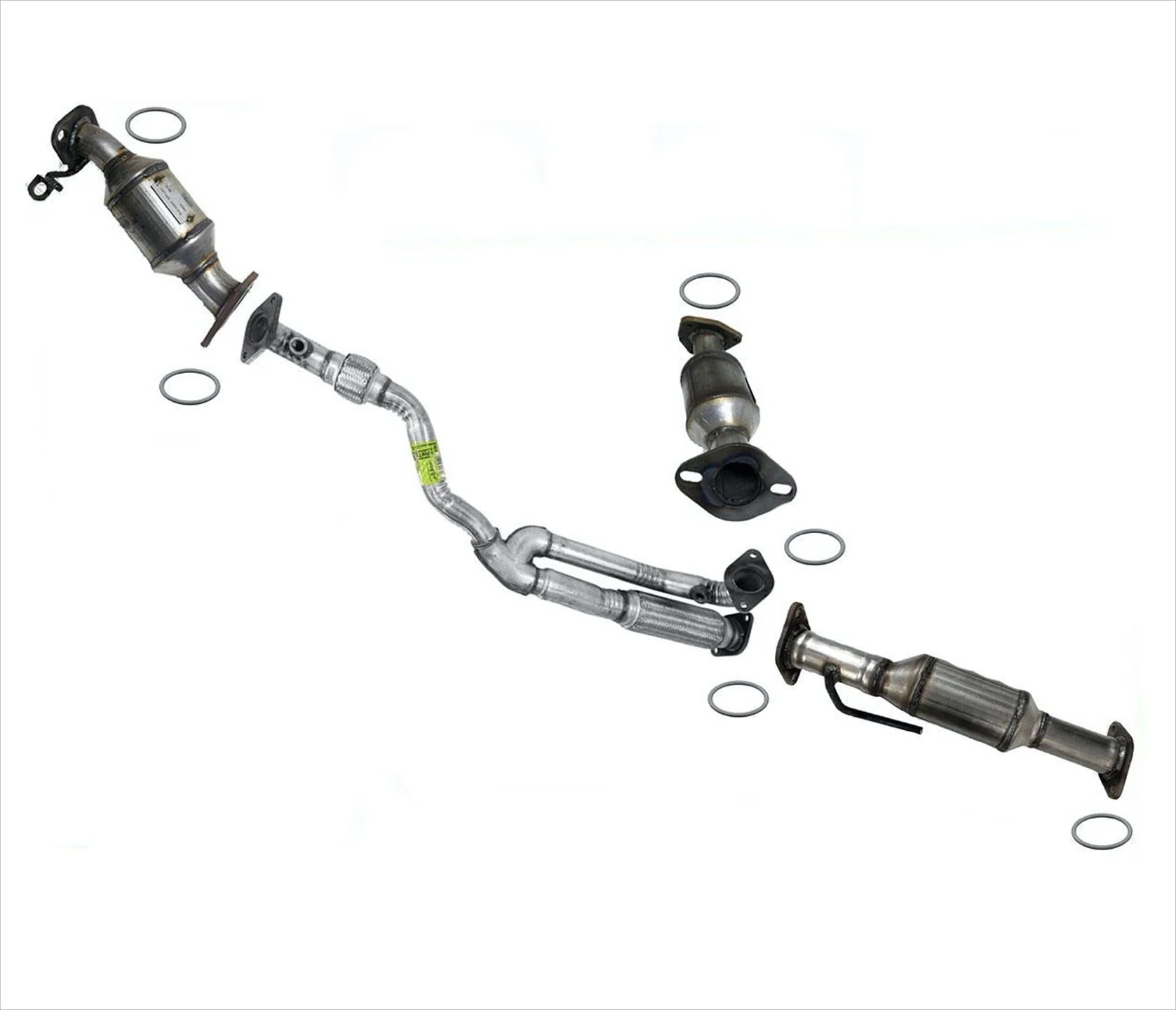 Front & Rear Converters and Under Body Y Pipe For Buick Enclave 3.6L V6 2009-15