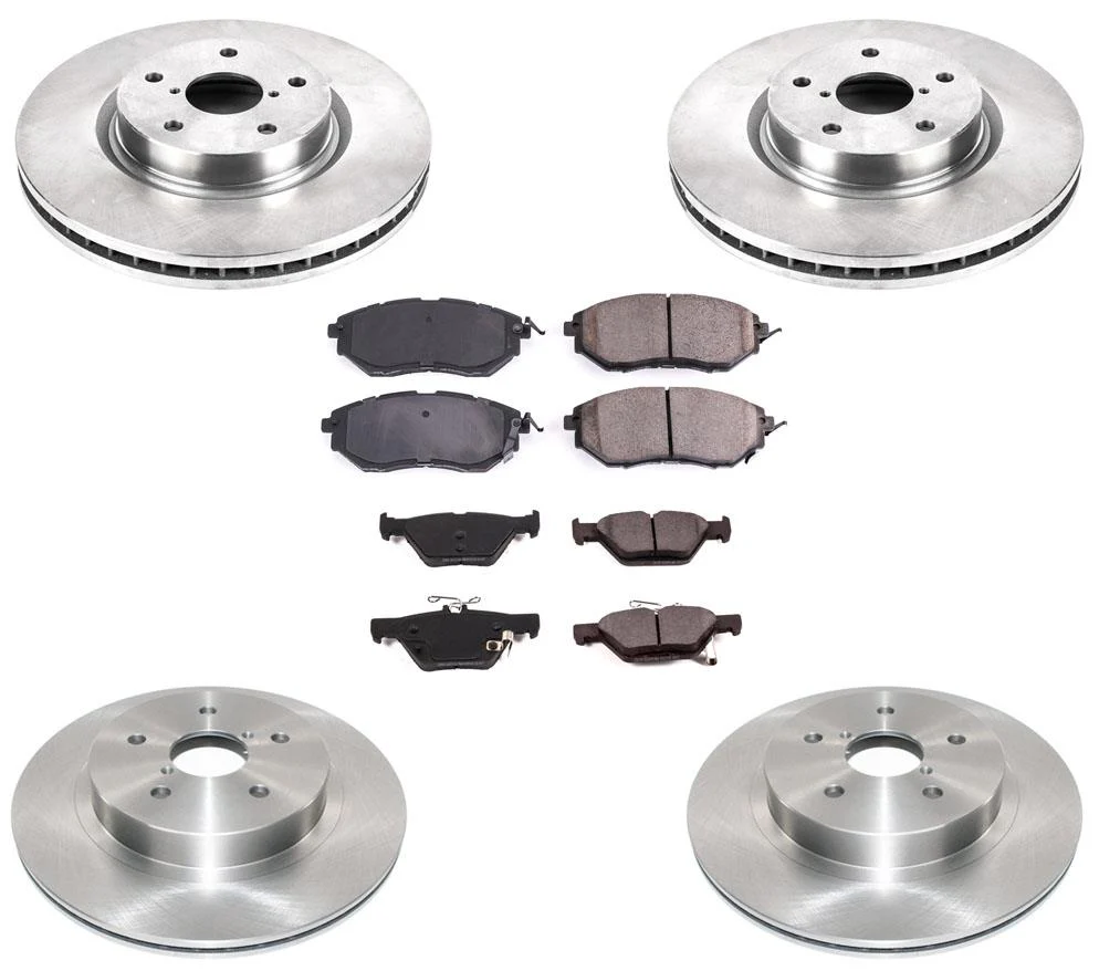 Front & Rear Disc Brake Rotors Ceramic Pads For Subaru Outback 2016 2018 2019
