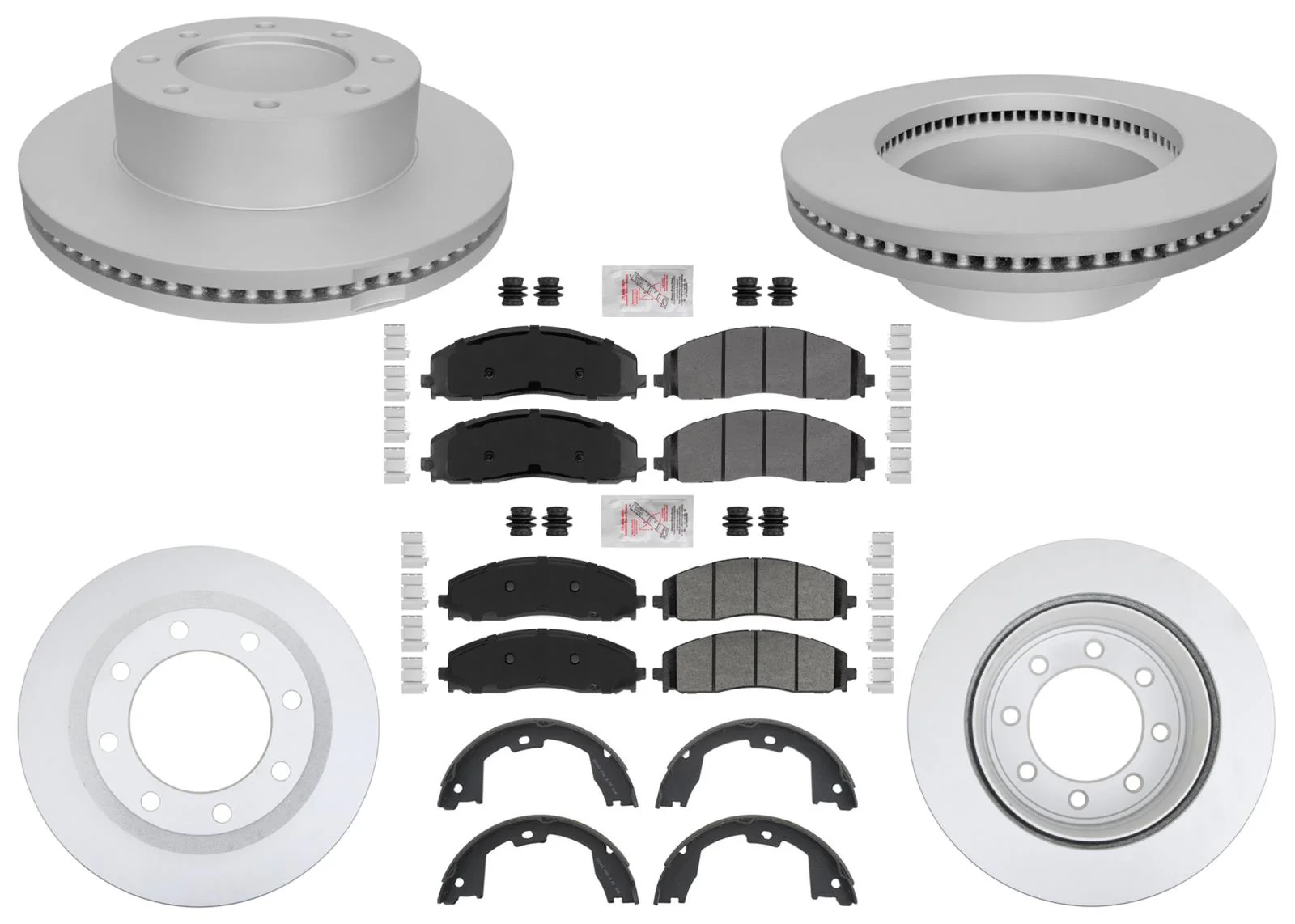 Front & Rear Disc Brake Rotors Pads for 4x4 4WD Ford F250 Super Duty 2023-2025