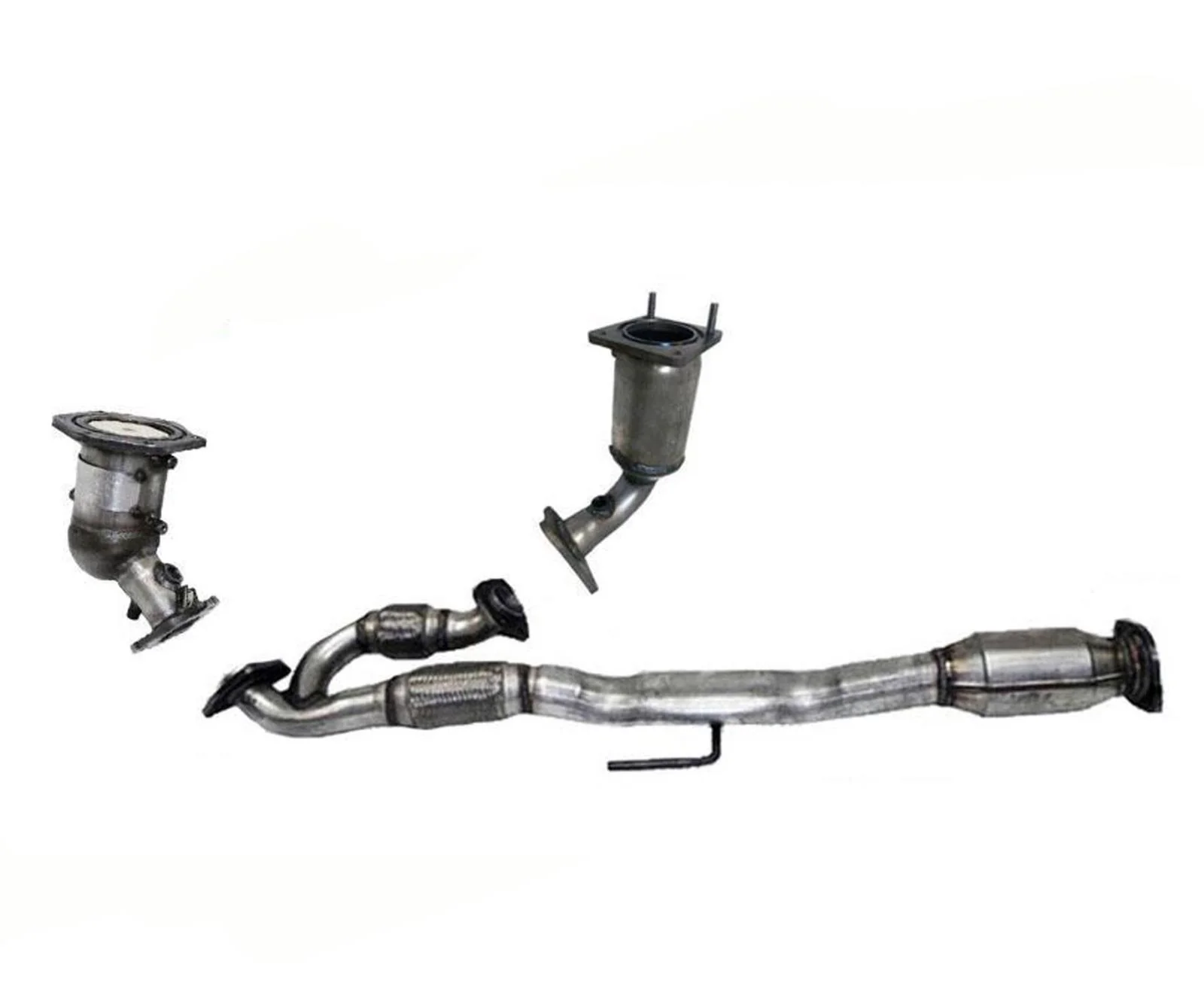 Front & Rear Engine Y Pipe (3) Catalytic Converter for Altima 07-08 3.5L 3Pc Kit