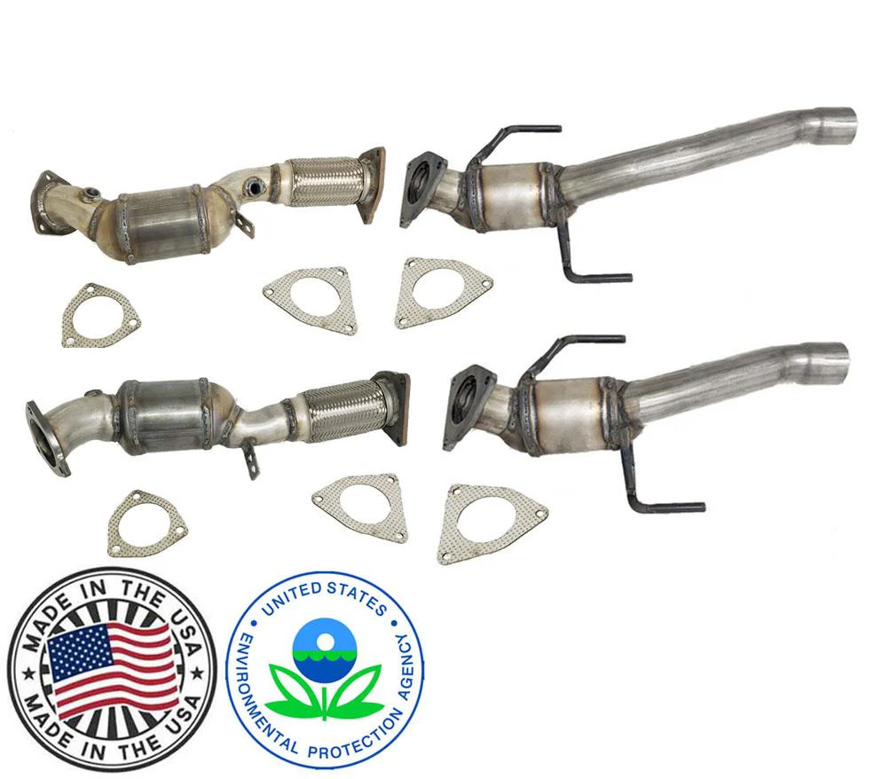 Front & Rear Flex Pipe Catalytic Converter for Audi Q7 4.2L Gasoline 2007-2010