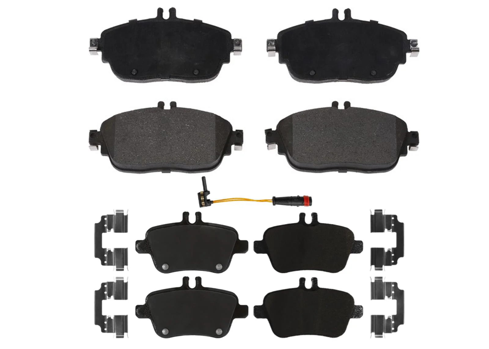 Front & Rear GEO Coated Brake Rotors & EPS Brake Pads For CLA250 2014 2015 2019 - Image 2
