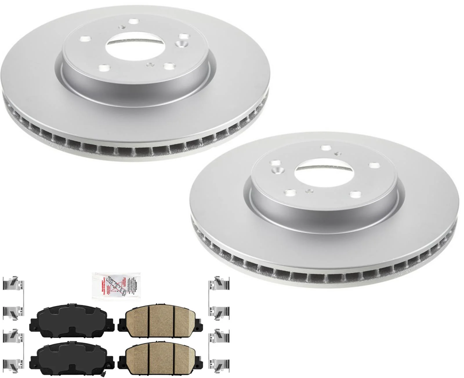Front & Rear GEO-Coated Rotors & Brake Pads For Honda Accord 1.5L 2018-2022 - Image 2