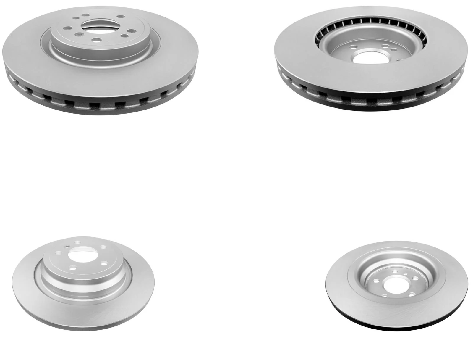 Front & Rear GEO Coated Rotors & EPS Brake Pads For Mercedes Benz GLE350 16-18 - Image 3