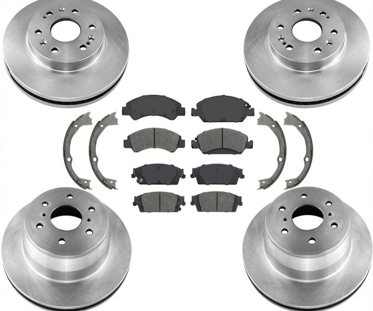 Front Rear Disc Brake Rotors Brake Pads Shoes for Chevrolet Tahoe 2015 2018 2020 - Image 2