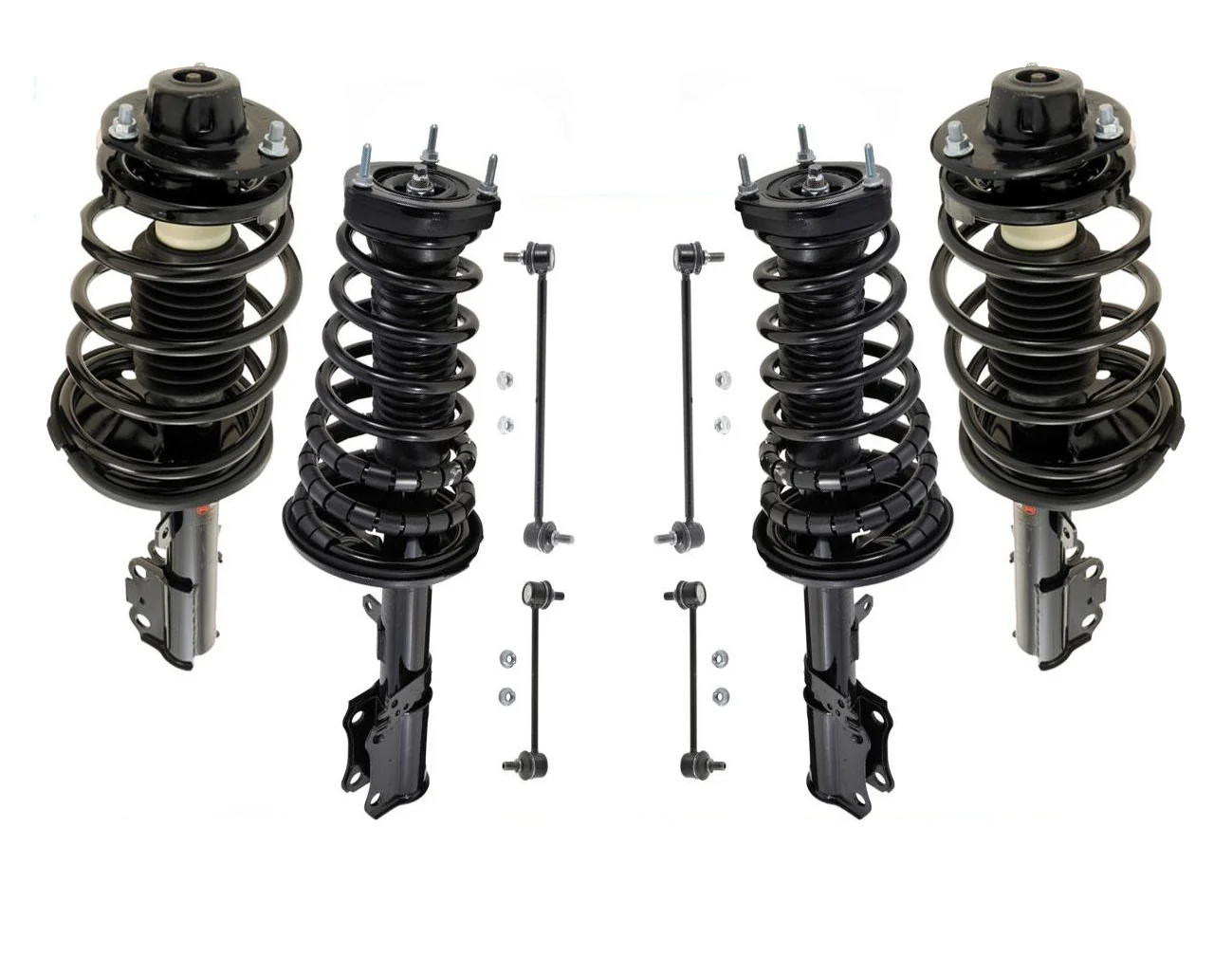 Front & Rear Complete Struts & Sway Bar Links For Toyota Camry 2.2L 1997-2001
