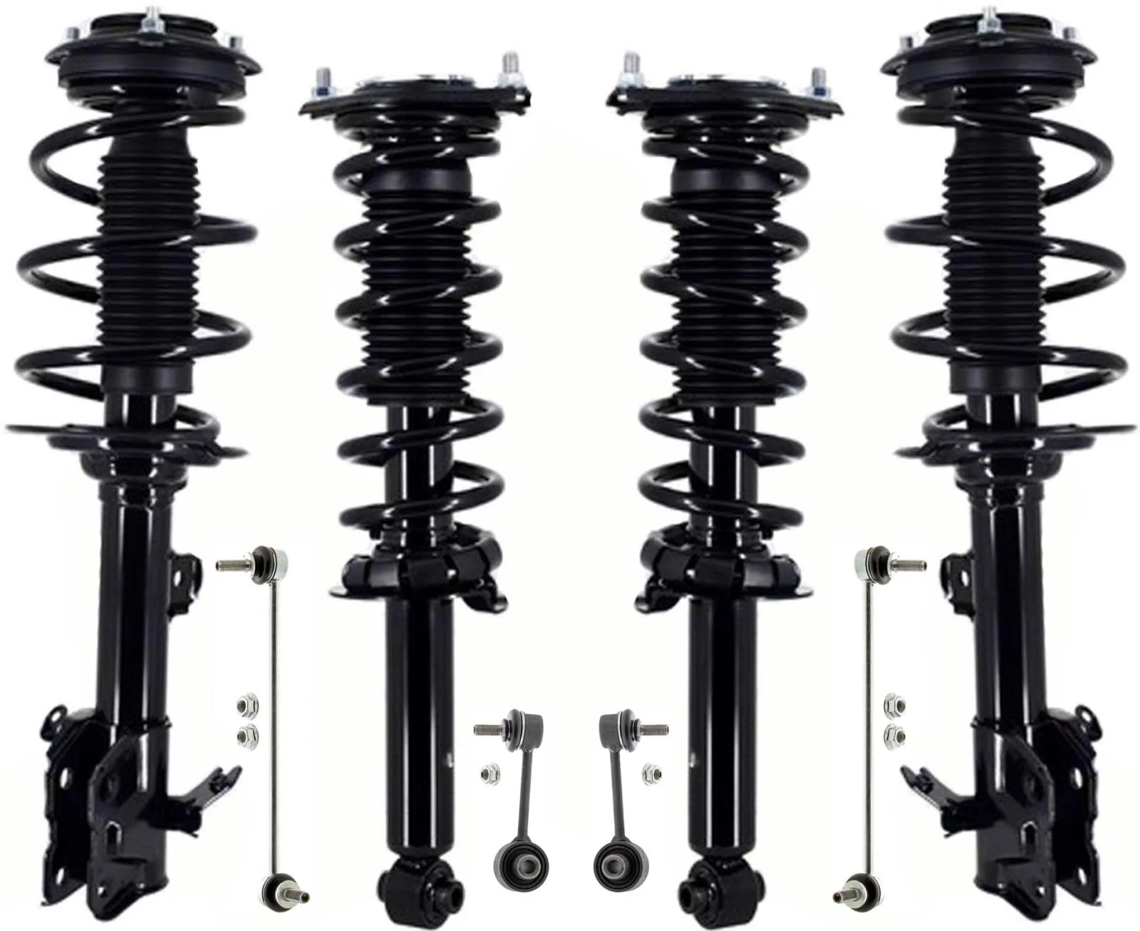 Front & Rear Struts Assembly W/ Coil Spring & Links For Subaru Outback 20-23