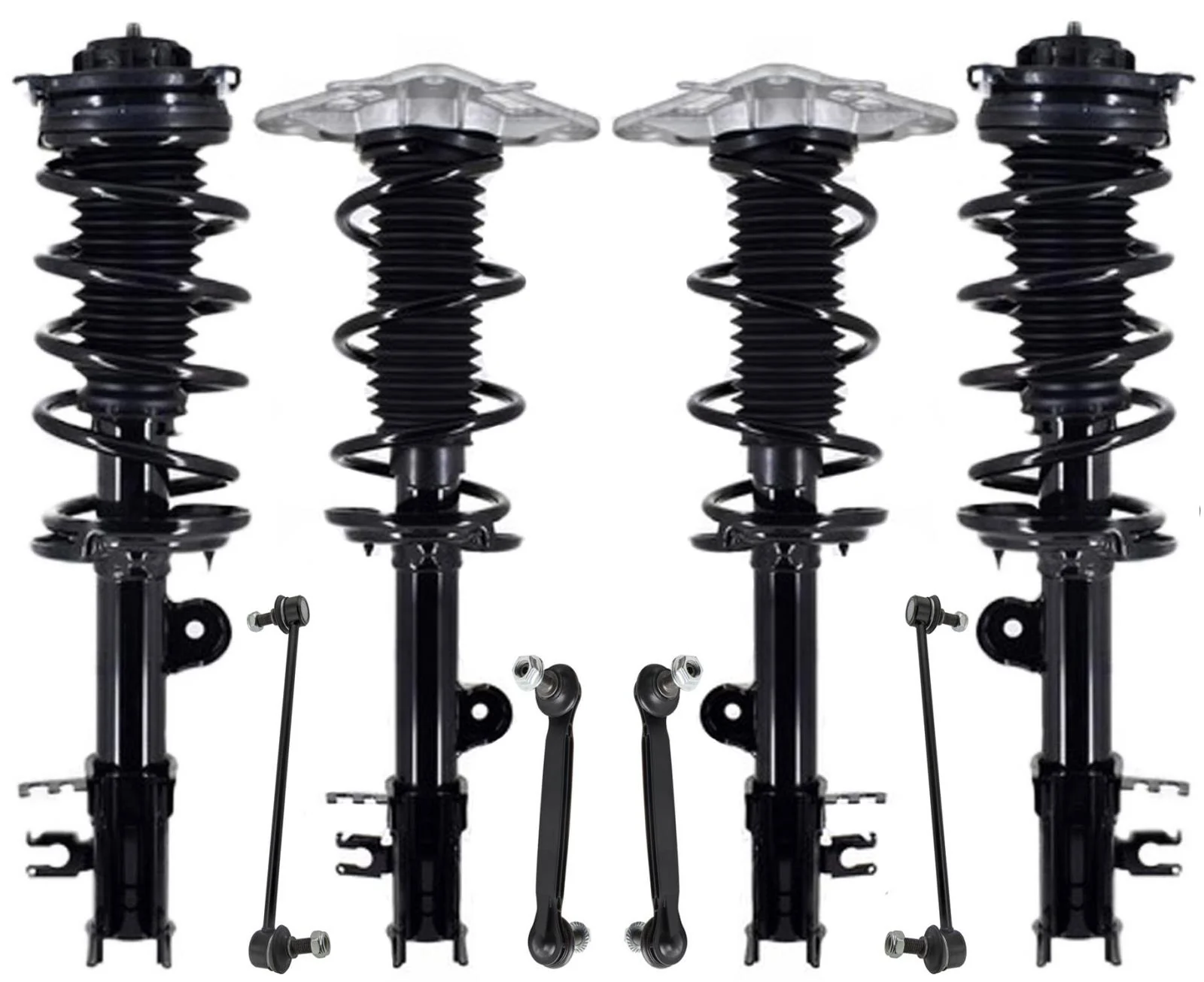 Front & Rear Struts & Sway Bar Links For Jeep Renegade 4 Wheel Drive 2015-2021