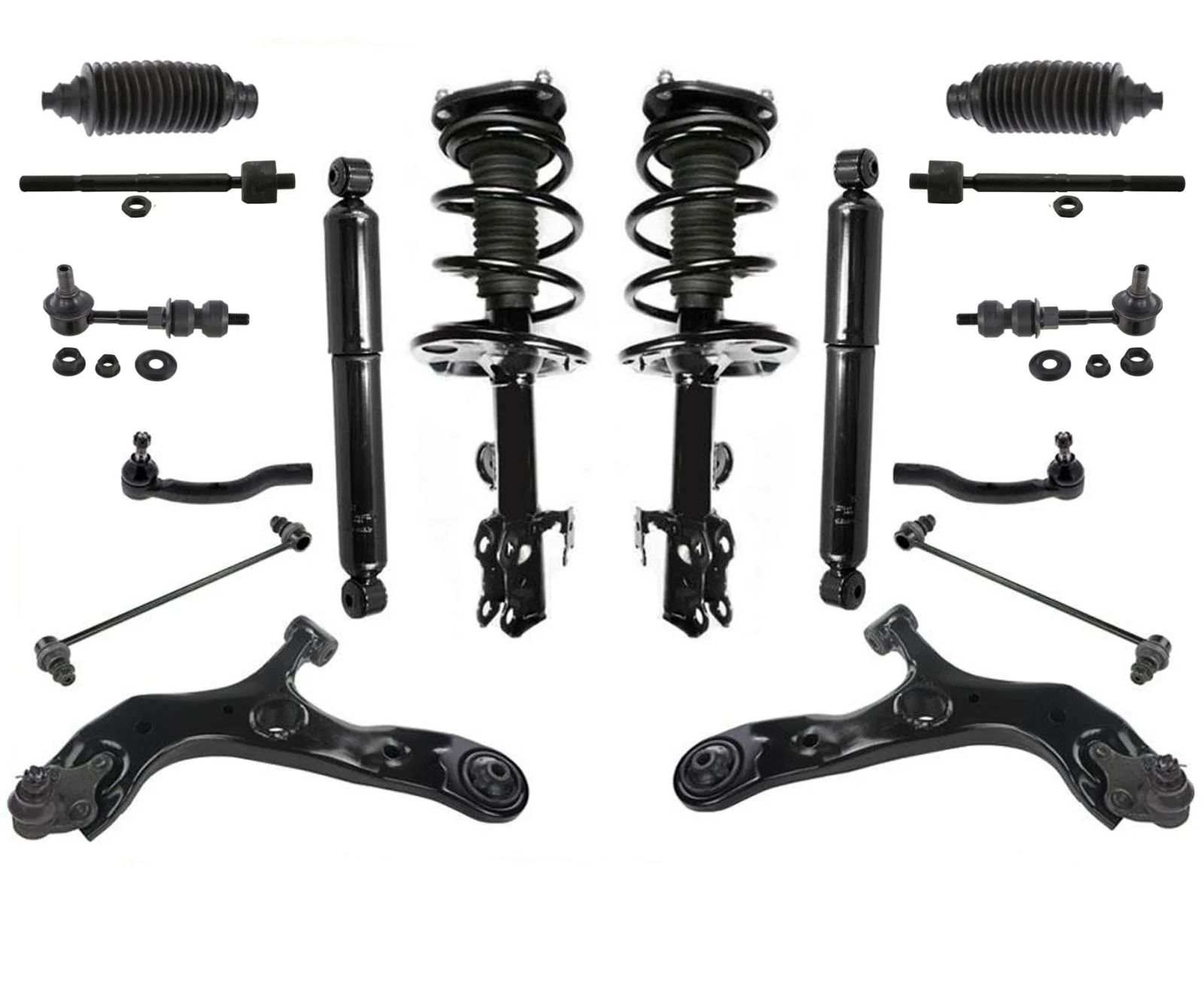 Front & Rear Suspension & Chassis 16Pcs for Toyota Rav4 6 Speed Automatic 13-18