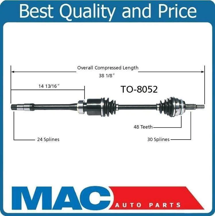 Front Right CV Axle Intermediate Shaft Fits 04-06 Lexus RX330 Front Wheel Drive